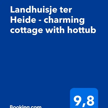 Landhuisje Ter Heide - Charming With Hottub فيلة De Moer